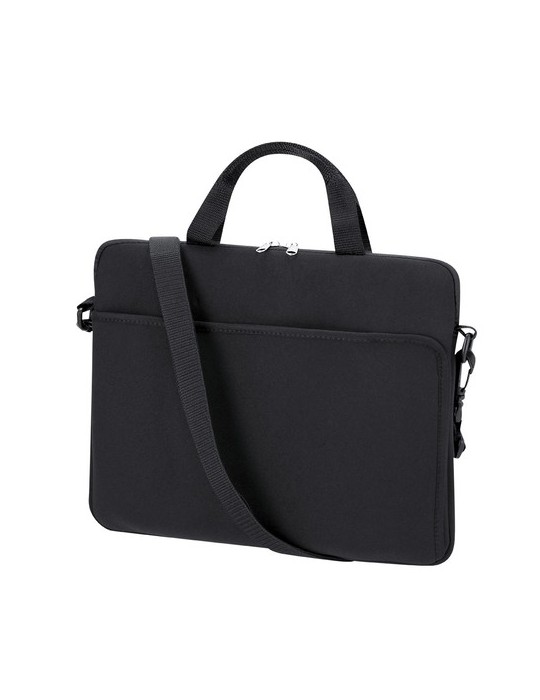 Housse publicitaire pour ordinateur portable Gormond Matières : softshell Couleurs : noir cadeau entreprise pas cher