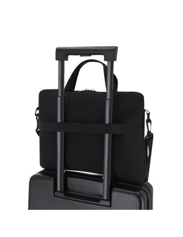 Housse publicitaire pour ordinateur portable Gormond Matières : softshell Couleurs : noir marquage laser ultra précis