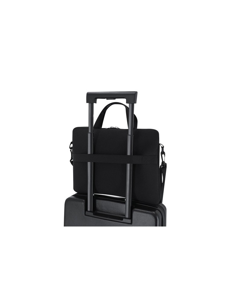 Housse publicitaire pour ordinateur portable Gormond Matières : softshell Couleurs : noir marquage laser ultra précis