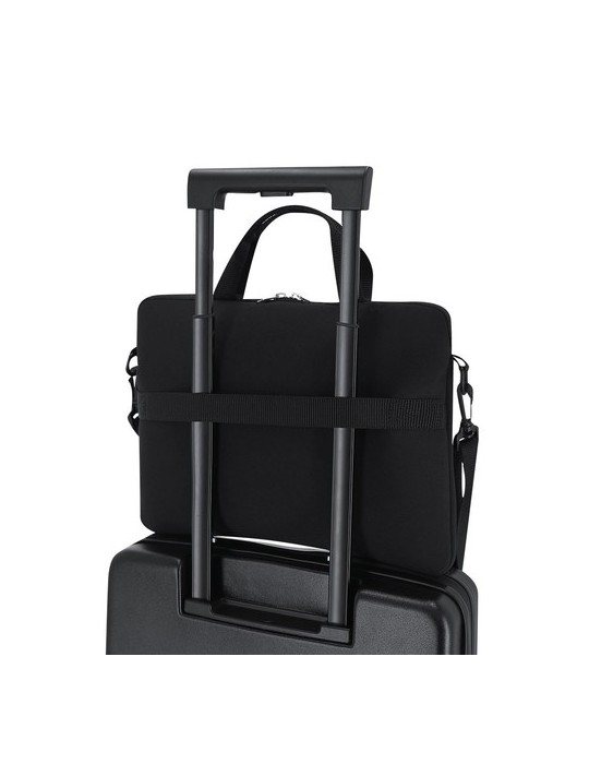 Housse publicitaire pour ordinateur portable Gormond Matières : softshell Couleurs : noir marquage laser ultra précis