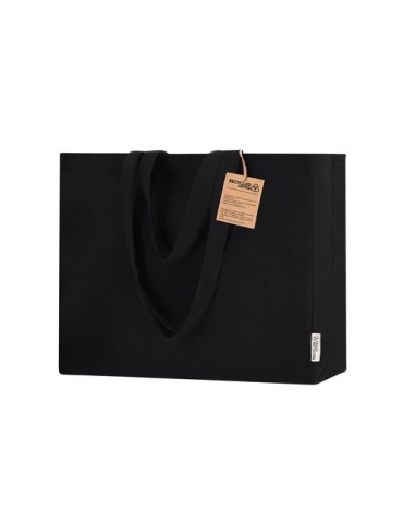 Sac publicitaire  Lilan Matières : coton recyclé Couleurs : noir goodies publicitaire événementiel