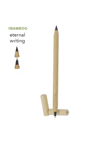 Stylo crayon publicitaire Éternel de Pikford Matières : bambou Couleurs : naturel 2