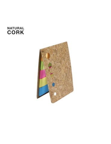Bloc-notes publicitaire personnalisé Bretor Matières : liège Couleurs : naturel 2