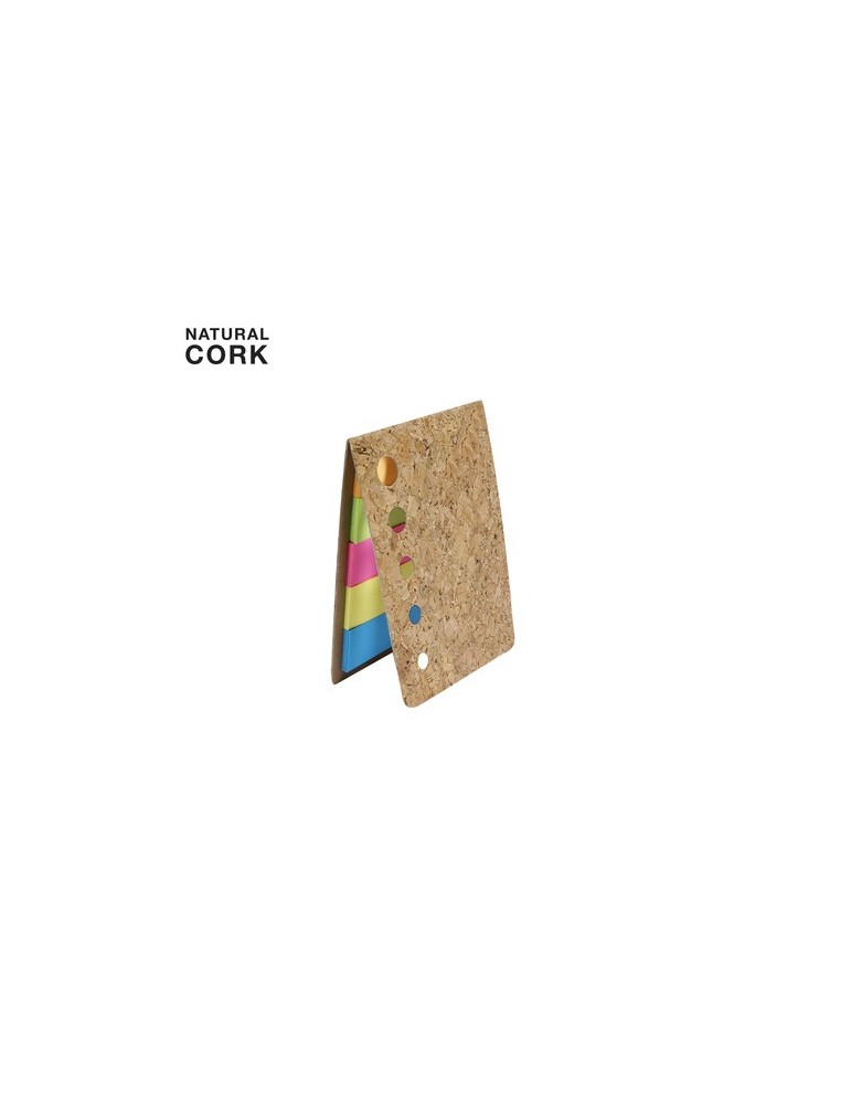 Bloc-notes publicitaire personnalisé Bretor Matières : liège Couleurs : naturel personnalisable avec votre logo