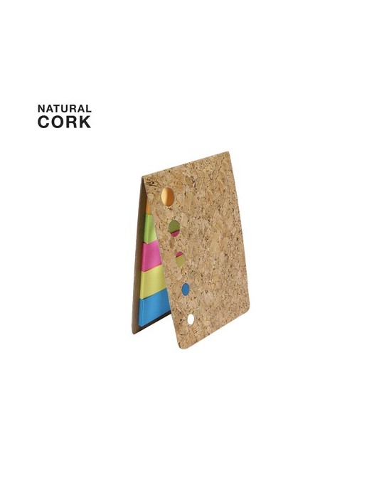 Bloc-notes publicitaire personnalisé Bretor Matières : liège Couleurs : naturel personnalisable avec votre logo