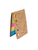 Bloc-notes publicitaire personnalisé Bretor Matières : liège Couleurs : naturel cadeau entreprise pas cher