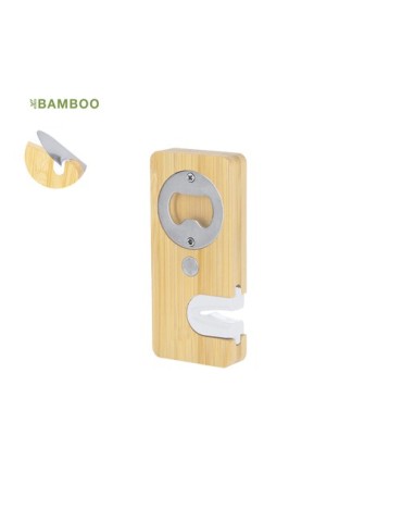 Ouvre-bouteille  et aiguiseur personnalisé Stowel Matières : bambou Couleurs : naturel 2
