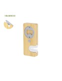 Ouvre-bouteille  et aiguiseur personnalisé Stowel Matières : bambou Couleurs : naturel personnalisable avec votre logo