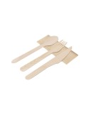 Set de couverts publicitaires en acier inoxydable - Grinox Matières : bois Couleurs : naturel cadeau entreprise pas cher