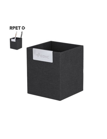 Porte-Crayons Personnalisé Publicitaire Éco-responsable Xadry Couleurs : noir Matières : polyester recyclé 2