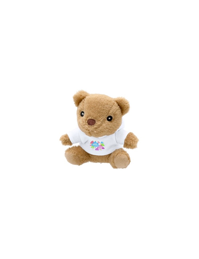 Peluche personnalisée en peluche Glik Couleurs : marron Matières : polyester recyclé cadeau entreprise pas cher