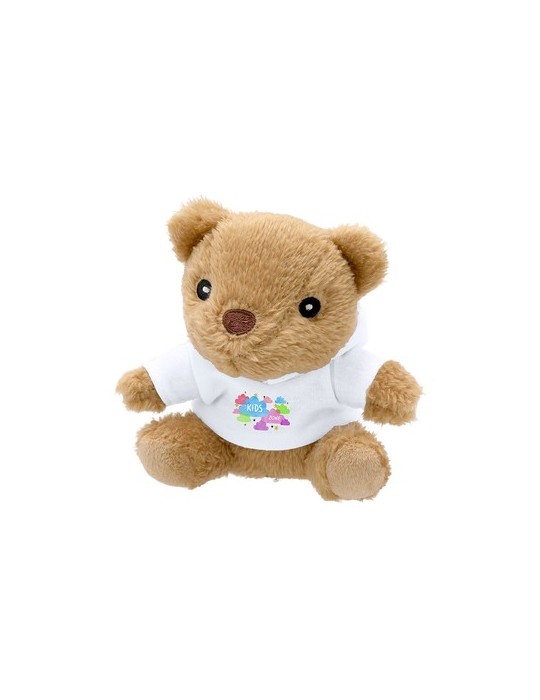 Peluche personnalisée en peluche Glik Couleurs : marron Matières : polyester recyclé cadeau entreprise pas cher