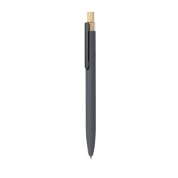 Stylo Éco-responsable Personnalisé et Stylé - Adam à Prix Abordable Matières : bambou Couleurs : rouge marquage laser ultra préc