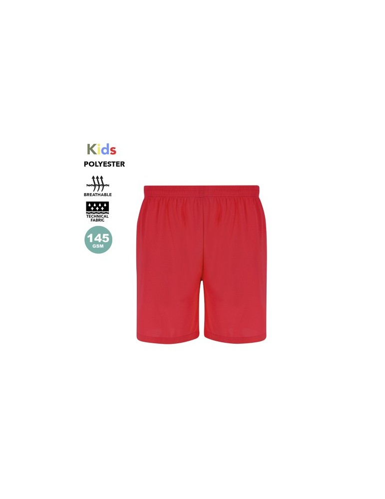 Shorts Éco-responsables Enfant Rudig Matières : polyester Taille textile : 12 ans Couleurs : bleu marine marquage laser ultra pr