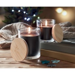 Bougie parfumée  à la vanille - ANCIENT HIGH Matières : verre Couleurs : noir cadeau collaborateur premium