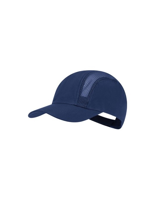 Casquette Publicitaire Éco-responsable Hakos Matières : microfibre Couleurs : bleu objet promotionnel éco-responsable