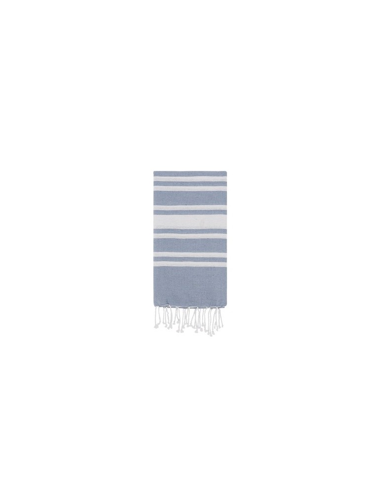Paréo Serviette Publicitaire Éco-responsable Kissler Matières : coton Couleurs : gris marquage couleur éclatante