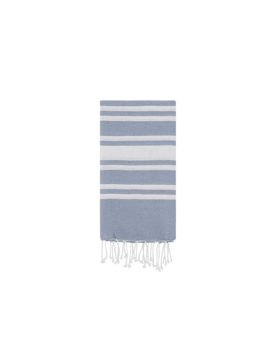 Paréo Serviette Publicitaire Éco-responsable Kissler Matières : coton Couleurs : gris marquage couleur éclatante