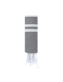 Paréo Serviette Publicitaire Éco-responsable Kissler Matières : coton Couleurs : bleu clair marquage laser ultra précis