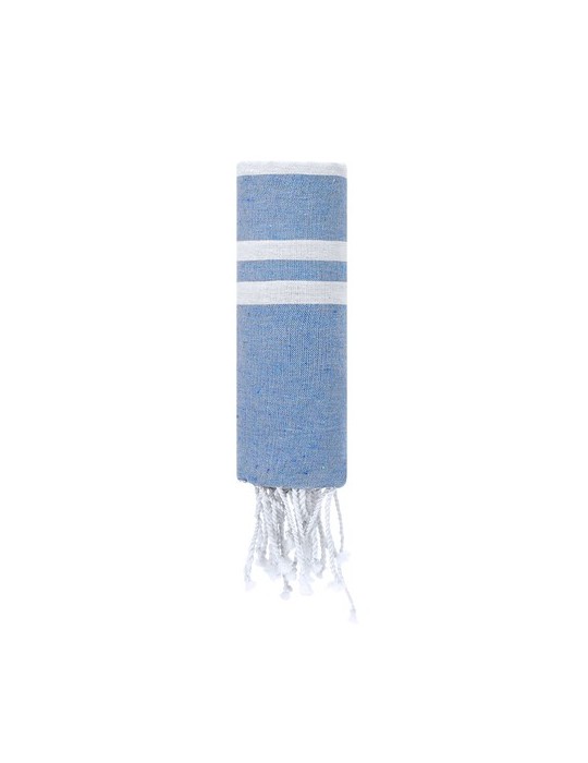 Paréo Serviette Publicitaire Éco-responsable Kissler Matières : coton Couleurs : bleu marine personnalisable avec votre logo