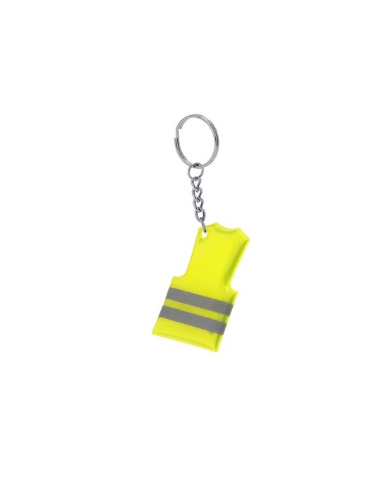 Porte-Clés Publicitaire Personnalisé Cebrom Matières : PVC Couleurs : jaune cadeau entreprise pas cher