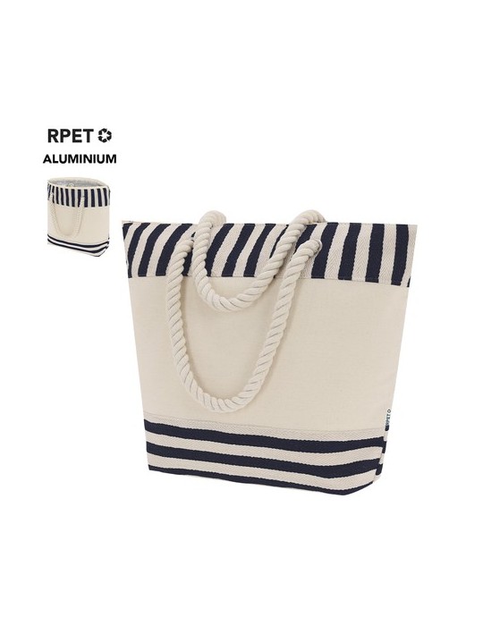 Sac Thermique Éco-responsable Sumpter Matières : aluminium Couleurs : bleu marine cadeau entreprise pas cher