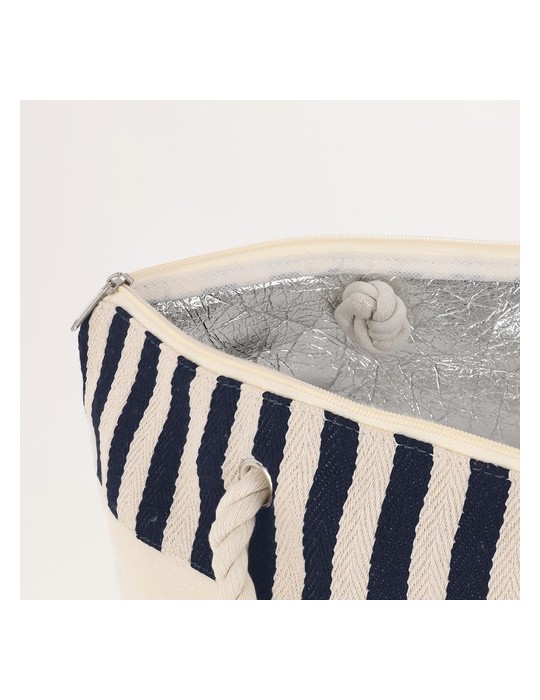 Sac Thermique Éco-responsable Sumpter Matières : aluminium Couleurs : bleu marine personnalisation rapide en France