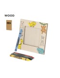 Porte Photos Publicitaire Éco-responsable Kunku Matières : bois Couleurs : naturel personnalisable avec votre logo