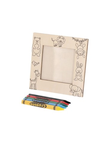 Porte Photos Publicitaire Éco-responsable Kunku Matières : bois Couleurs : naturel cadeau entreprise pas cher