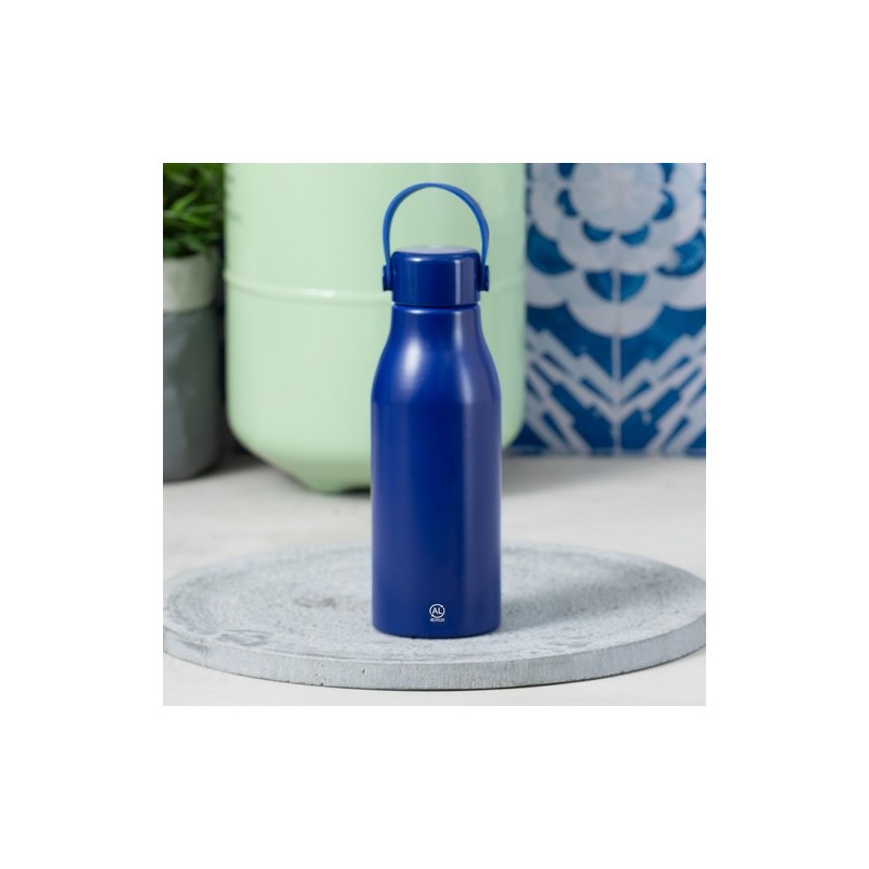Bidon Durable et Personnalisable Perpok Matières : aluminium recyclé  Couleurs : bleu cadeau entreprise pas cher