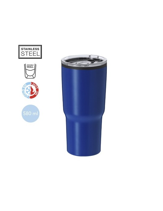 Verre Thermique Éco-responsable Nabry Matières : acier inoxydable Couleurs : noir accessoire événementiel unique