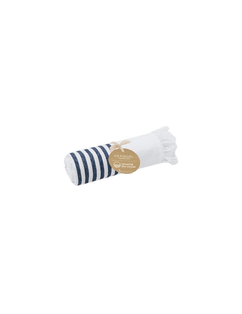 Paréo serviette publicitaire Tirling  Matières : coton recyclé Couleurs : bleu clair goodies personnalisé en stock