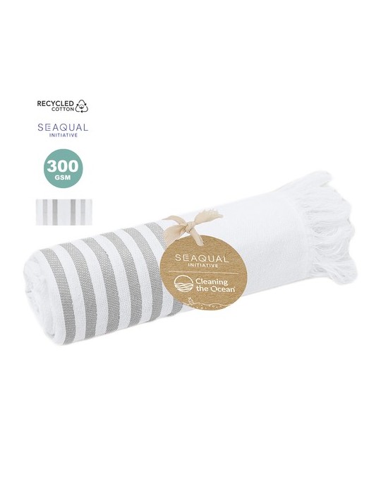 Paréo serviette publicitaire Tirling  Matières : coton recyclé Couleurs : gris livraison express 24h 48h