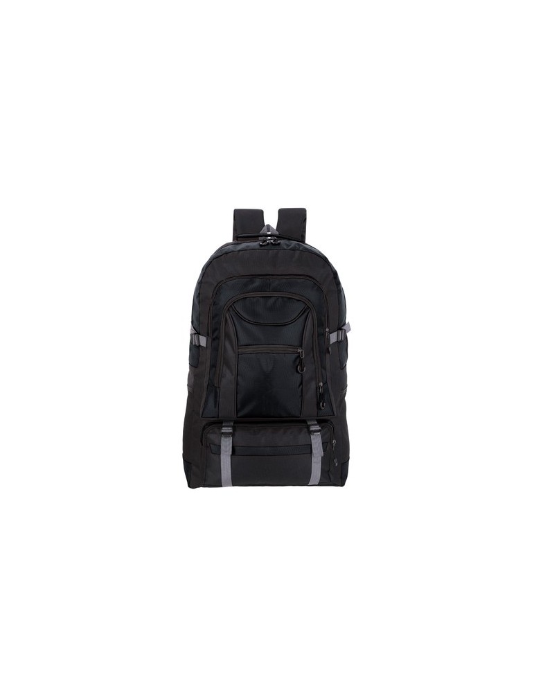 Sac à Dos Publicitaire Éco-responsable Platony Matières : polyester Couleurs : noir cadeau entreprise pas cher