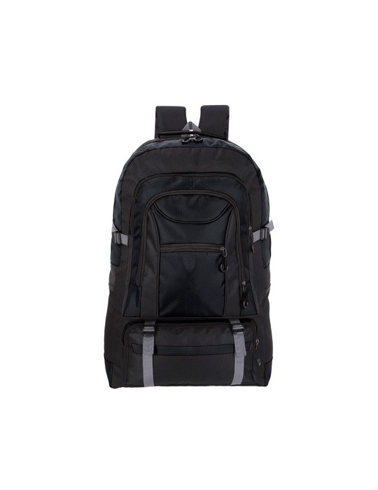 Sac à Dos Publicitaire Éco-responsable Platony Matières : polyester Couleurs : noir cadeau entreprise pas cher