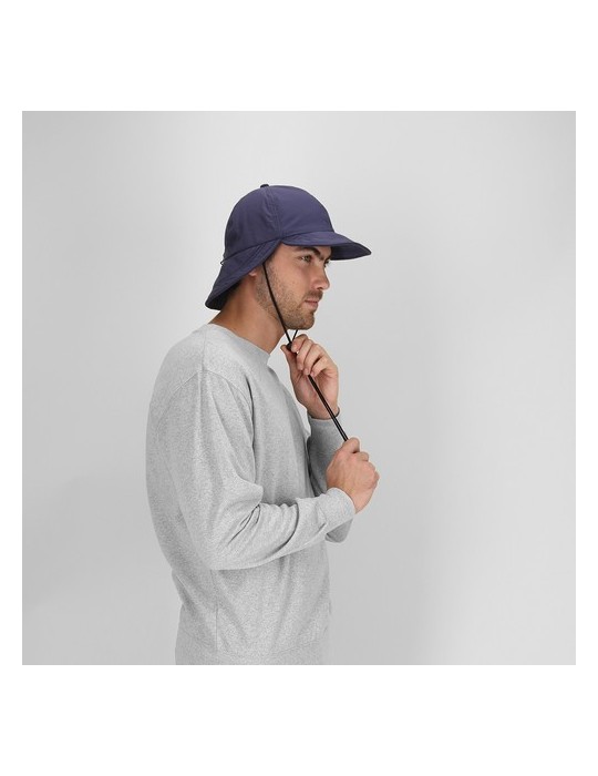 Casquette Publicitaire Éco-responsable Fraser Matières : polyester Couleurs : bleu marine goodies personnalisé en stock