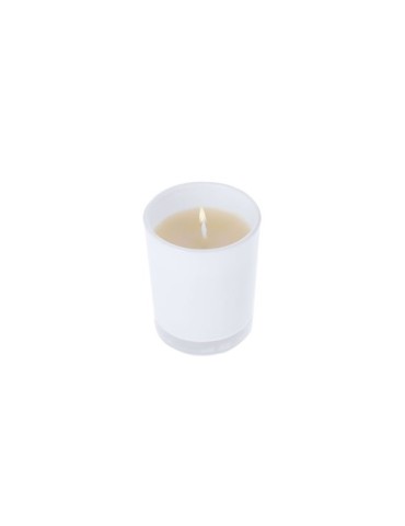 Bougie Éco-responsable Aromatique Vilbur Matières : verre Couleurs : blanc marquage laser ultra précis