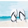 Tongs sublimées DO MEL personnalisées marquage laser ultra précis
