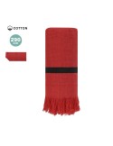 Serviette publicitaire  Brisly Matières : coton Couleurs : bleu marine marquage laser ultra précis