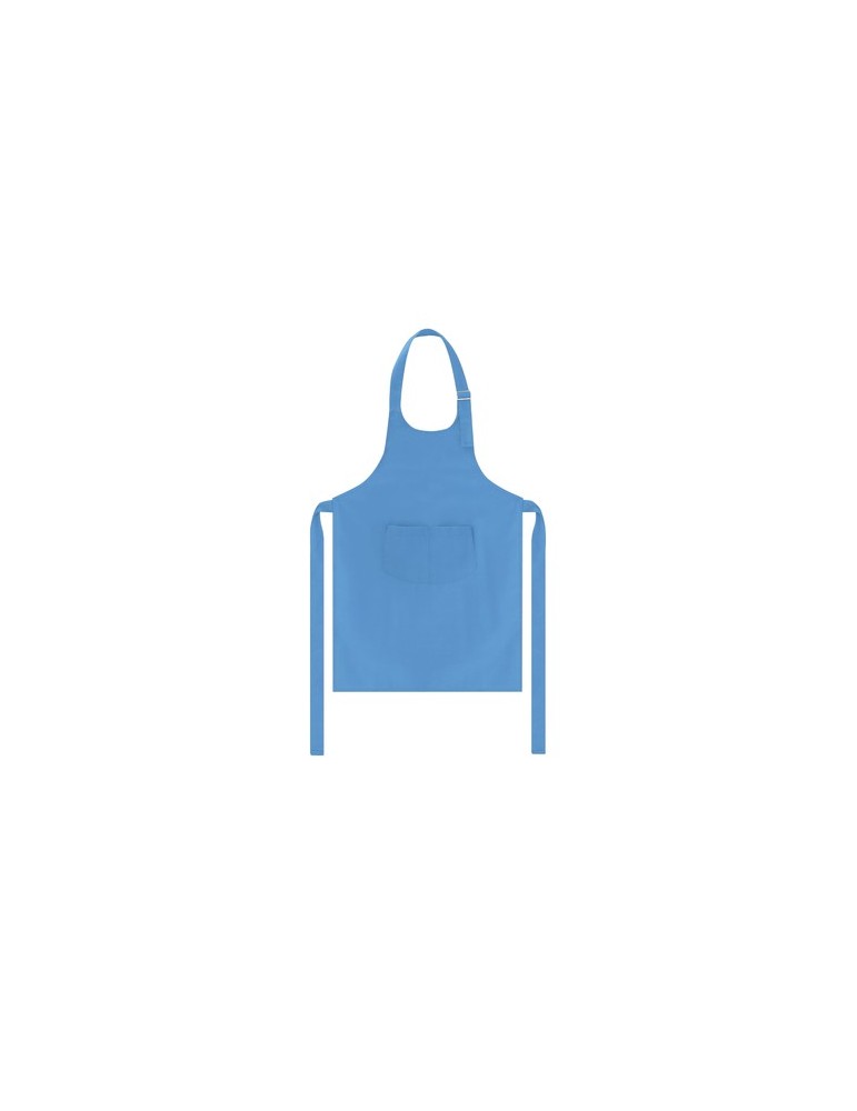 Tablier publicitaire personnalisé Jeizon Matières : coton Couleurs : bleu clair personnalisable avec votre logo