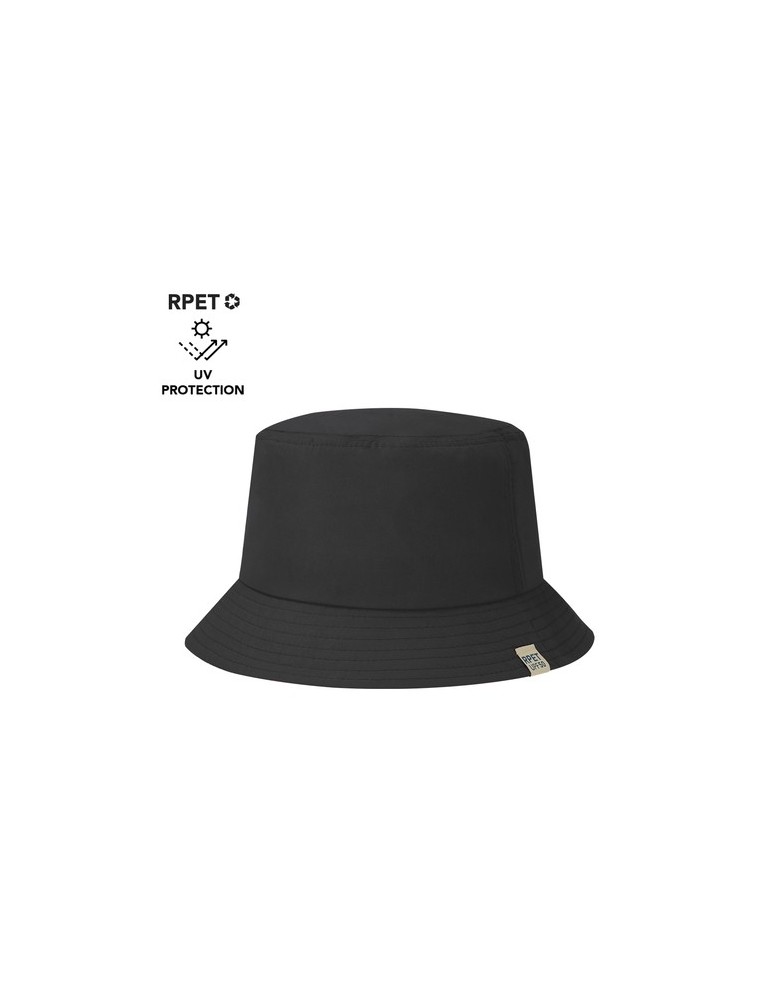 Bonnet personnalisé  Zalay Couleurs : noir Matières : polyester recyclé cadeau collaborateur premium