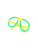 Lunettes publicitaires lumineuses Tobeck Couleurs : fuchsia fluo marquage couleur éclatante