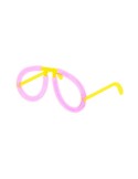 Lunettes publicitaires lumineuses Tobeck Couleurs : jaune fluo livraison express 24h 48h