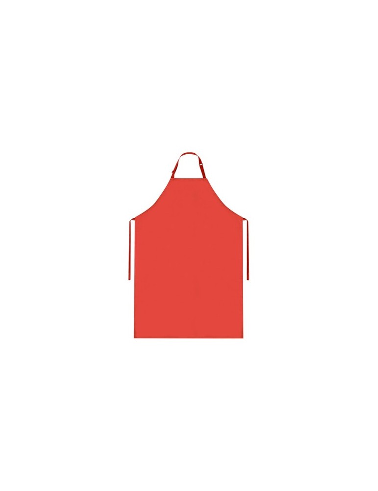 Tablier publicitaire personnalisé Leroix Matières : polyester Couleurs : rouge personnalisable avec votre logo