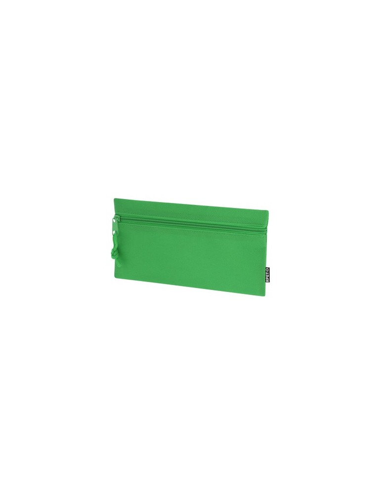 Trousse Pratique Personnalisée Trubin Couleurs : vert Matières : polyester recyclé marquage laser ultra précis