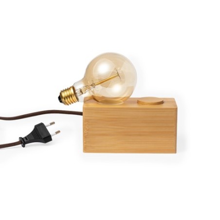 Lampe Vintage Personnalisée en Bambou Sarpal - Ambiance Unique à Prix Abordable Matières : bambou cadeau entreprise pas cher