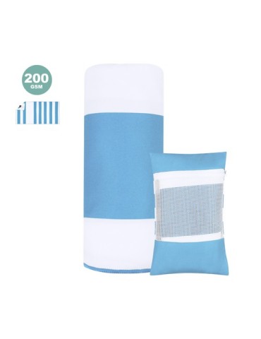 Serviette Absorbante Pratique Jeffrey Matières : polyester Couleurs : bleu clair impression haute définition