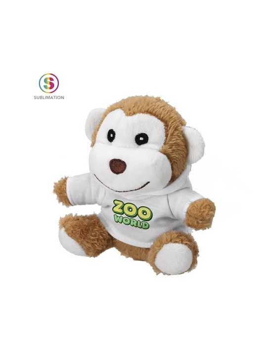 Peluche Mignonne Benarek Matières : polyester Couleurs : marron personnalisable avec votre logo
