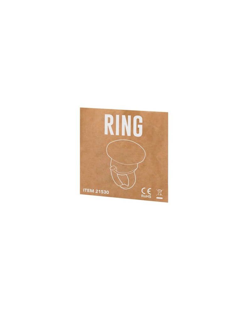 Bague publicitaire personnalisée Tayter Couleurs : blanc impression haute définition