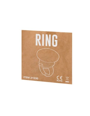 Bague publicitaire personnalisée Tayter Couleurs : blanc marquage laser ultra précis